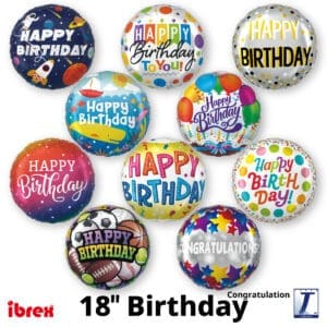 ibrex Round 18" Birthday