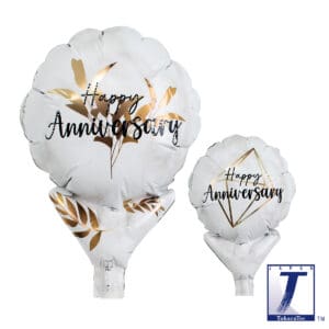 Upright Round 5" Happy Anniversary